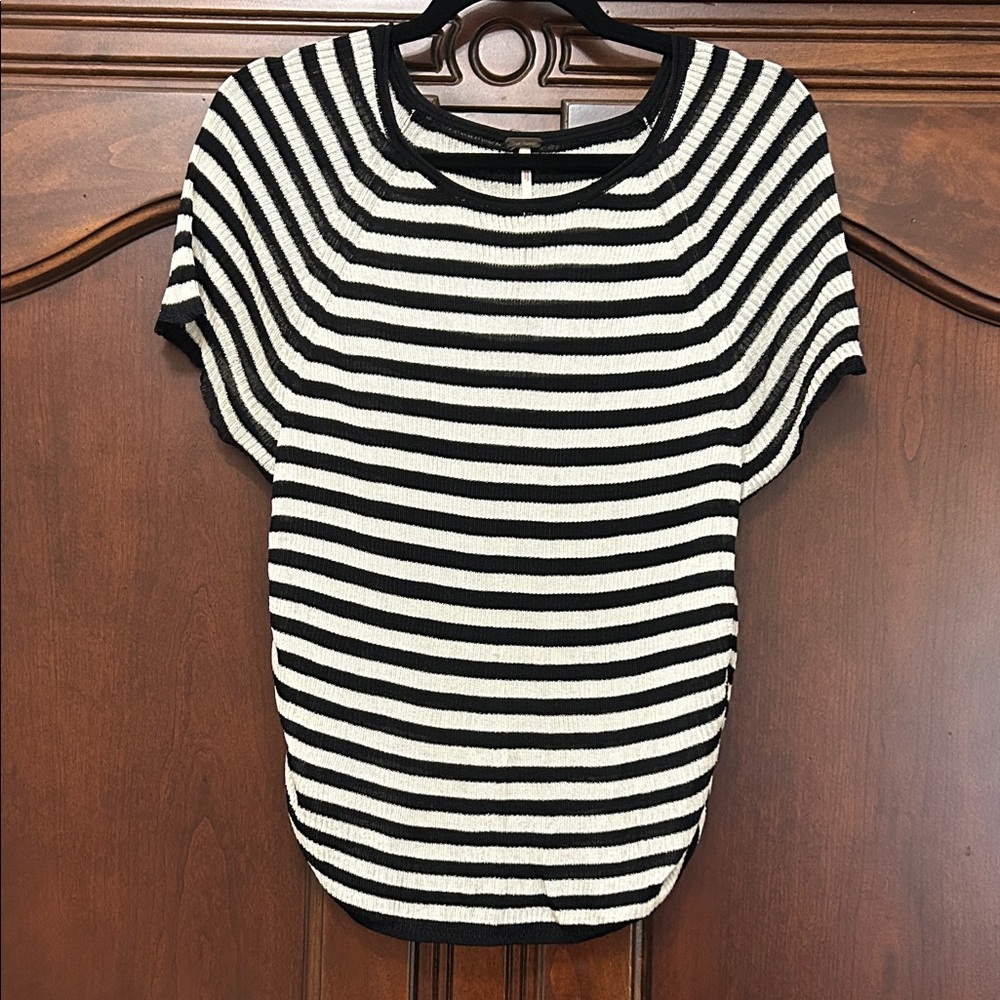 Free People Striped Sweater Tee